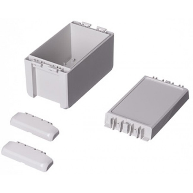 96033135 B 140809 ABS-7035, Bocube Series Light Grey ABS Enclosure, IP66, IP68, Light Grey Lid, 151 x 80 x 90mm