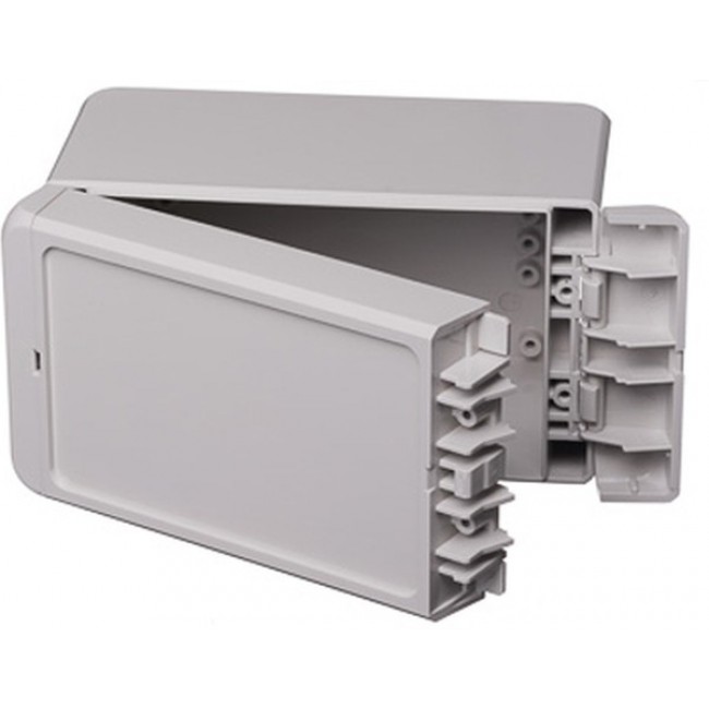 96033135 B 140809 ABS-7035, Bocube Series Light Grey ABS Enclosure, IP66, IP68, Light Grey Lid, 151 x 80 x 90mm