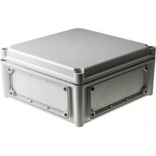 EKOE 130 G + EKOVT, EK Series Grey Polycarbonate Enclosure, IP66, IP67, Flanged, Grey Lid, 280 x 280 x 130mm