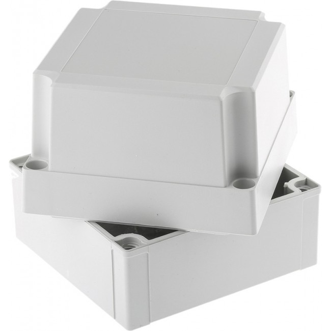 ABS 125/125 HG ENCLOSURE, Grey ABS Enclosure, IP66, IP67, 130 x 130 x 125mm