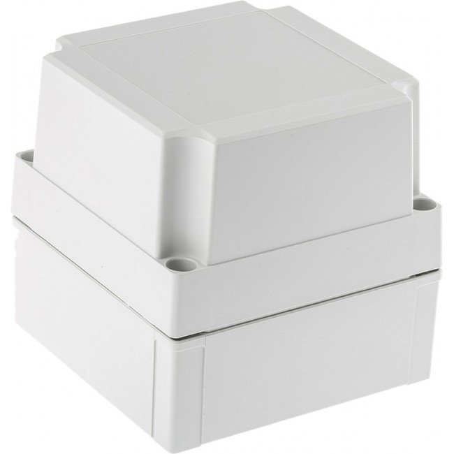 ABS 125/125 HG ENCLOSURE, Grey ABS Enclosure, IP66, IP67, 130 x 130 x 125mm