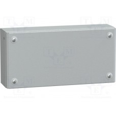 Steel enclosure, (L x W x H) 150 x 300 x 80 mm, light gray (RAL 7035), IP66, NSYSBM15308