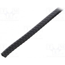 UT-4.2, Hole and edge shield; PVC; L: 10m; black; H: 8mm; W: 5.5mm