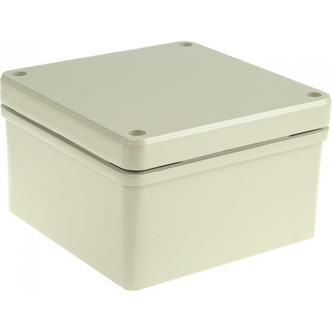 Grey Die Cast Aluminium Enclosure, IP66, Grey Lid, 166 x 166 x 100mm