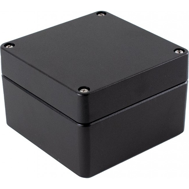 1590Z090BK, 1590Z Series Black Die Cast Aluminium Alloy General Purpose Enclosure, IP68, 140 x 140 x 91mm