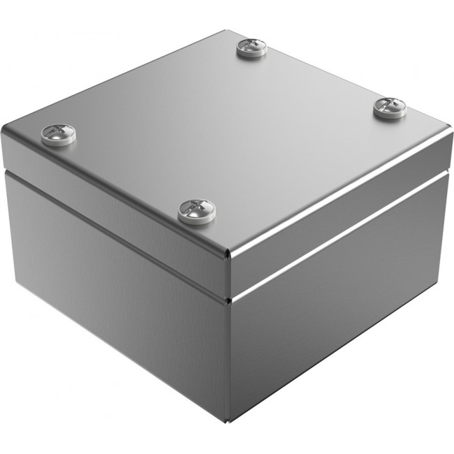 371010060, Stainless Steel Enclosures Series Stainless Steel Wall Box, IP66, 100 mm x 100 mm x 61mm