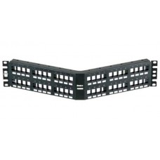 NKPPA48FMY, PATCH PANEL 48 PORT 2 ROW ANGLED