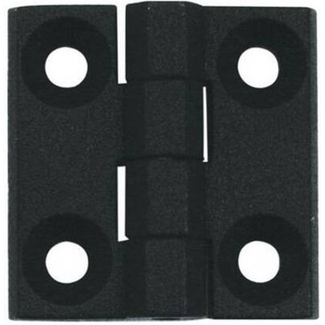 399124, LEAF HINGE 60X60 ZAMAK BLACK POW