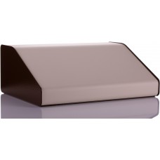 RTM2603-BR/B, 2000 Series Beige, Brown Aluminium Desktop Enclosure, Sloped Front, 210 x 381 x 55mm