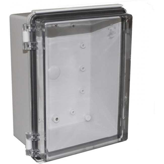 CHDX8-325C, Heavy Duty Hinged Enclosure X8 170x220x110mm Grey / Transparent ABS IP66 / IP67