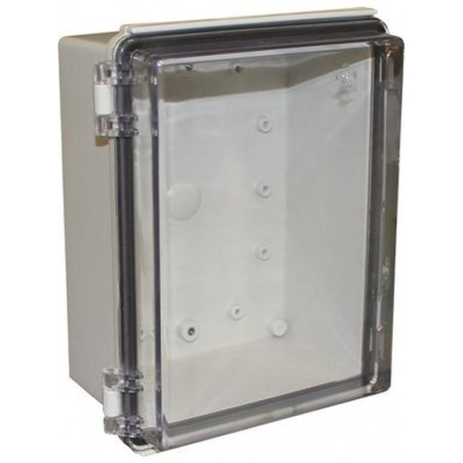 CHDX8-325C, Heavy Duty Hinged Enclosure X8 170x220x110mm Grey / Transparent ABS IP66 / IP67