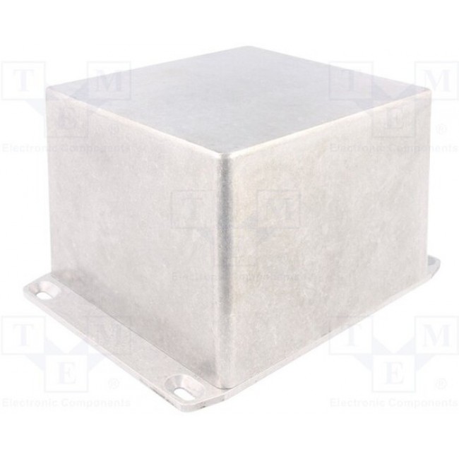 Aluminum die cast enclosure, (L x W x H) 119 x 120 x 94 mm, natural, IP54, 1590VFL