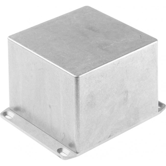 Aluminum die cast enclosure, (L x W x H) 119 x 120 x 94 mm, natural, IP54, 1590VFL