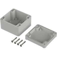 ABS enclosure, (L x W x H) 82 x 80 x 57 mm, light gray (RAL 7035), IP65, 63210200