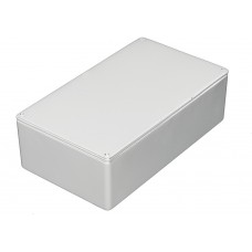 White Die Cast Aluminium Enclosure, IP54, White Lid, 112 x 62 x 30.5mm