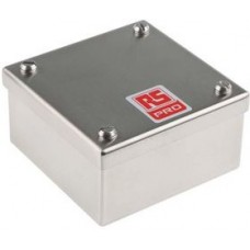 1219691, Adaptable Enclosure Box 50x100x100mm Stainless Steel Silver IP66 / IP69K