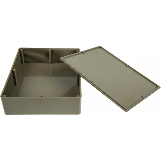 Grey ABS General Purpose Enclosure, IP54, Grey Lid, 200 x 250 x 65mm