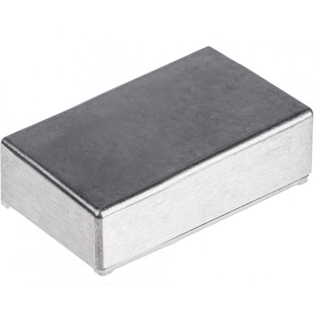 Silver Die Cast Aluminium Enclosure, IP54, Silver Lid, 152 x 82 x 49.75mm