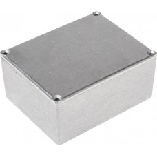 Grey Die Cast Aluminium Enclosure, Grey Lid, 110 x 82.5 x 44.5mm