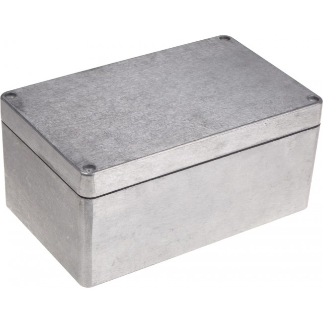 486-261612-68, 486 Series Silver Aluminium Enclosure, IP68, Silver Lid, 260 x 160 x 120mm