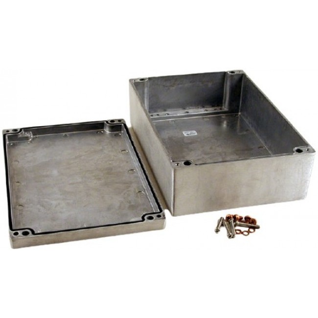 1590Z235, Natural Die Cast Aluminum Wall Mount Watertight Enclosure