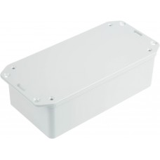 Grey ABS Enclosure, IP54, Flanged, Grey Lid, 135.8 x 64.55 x 31.5mm