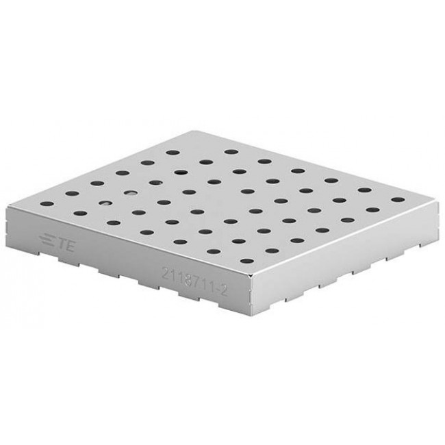 2118711-2, Board Mount EMI Enclosures 36.83 x 33.68 x 5.08mm One-piece Cold Rolled Steel SMD