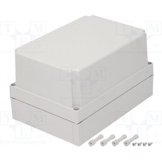 ABS 200/150 HG ENCLOSURE, Enclosure ABS MNX 180x150x255mm Light Grey ABS IP67