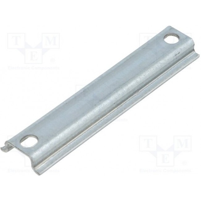 TS-15-66, DIN rail; steel; W: 15mm; H: 5mm; L: 66mm; for enclosures