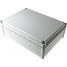 PC 3828 13 G ENCLOSURE, SOLID PC Series Grey Polycarbonate Enclosure, IP67, Grey Lid, 378 x 278 x 130mm