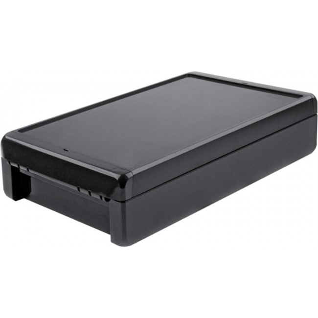 96016324 B 261706 PC-V0-7024, Bocube Series Graphite Grey Polycarbonate V0 Enclosure, IP66, IP68, IK07, Graphite Grey Lid, 271 x 170 x 60mm