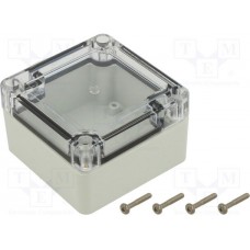 ZP75.75.45SJP TM PC, Enclosure: multipurpose; X: 75mm; Y: 75mm; Z: 45mm; ZP; polycarbonate