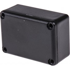RX2006/S-FIVES, Black ABS Potting Box With Lid, 40 x 28 x 18mm