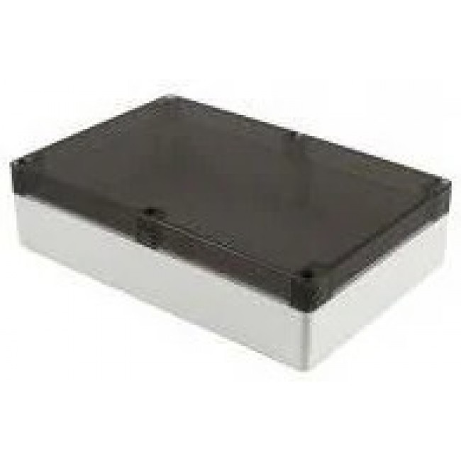 1554VAL2GYSL, Enclosures, Boxes, & Cases General Enclosure - Grey/Smoke Lid - 9.4 x 6.3 x 2.4in - Polycarbonate - N4X