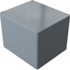 01232018, Aluminium Standard Series Grey Die Cast Aluminium Enclosure, IP66, IK09, Grey Lid, 230 x 200 x 180mm