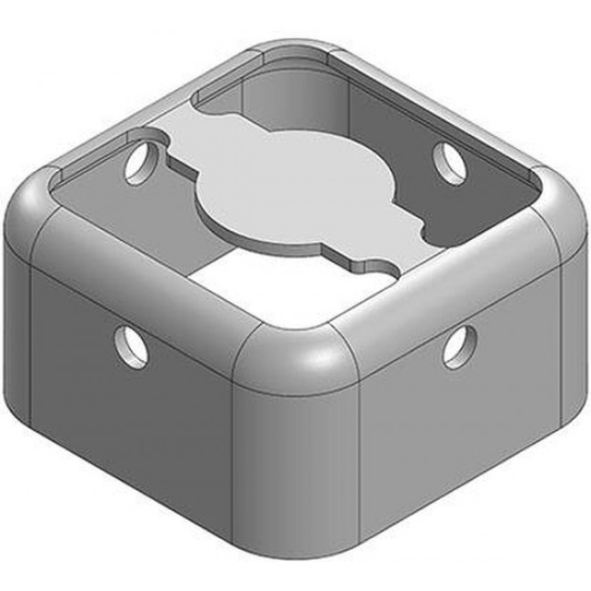 MS093-10F, 9.3 x 9.3 x 5mm Two-piece Drawn-Seamless RF Shield/EMI Shield FRAME (CRS)