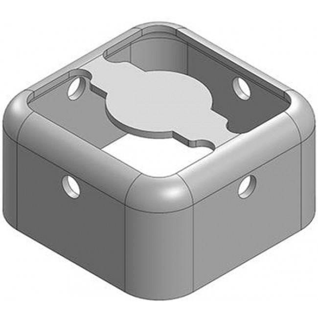 MS093-10F, 9.3 x 9.3 x 5mm Two-piece Drawn-Seamless RF Shield/EMI Shield FRAME (CRS)