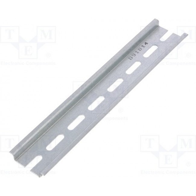 2315000, DIN rail; steel sheet; W: 35mm; L: 187mm; AE,KL,KL-HD; Plating: zinc