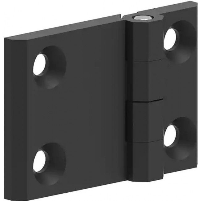 399125, LEAF HINGE 60X90 ZAMAK BLACK POW