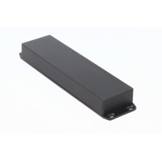 Aluminum die cast enclosure, (L x W x H) 254 x 70 x 35 mm, black (RAL 9005), IP54, 1590BX2FLBK