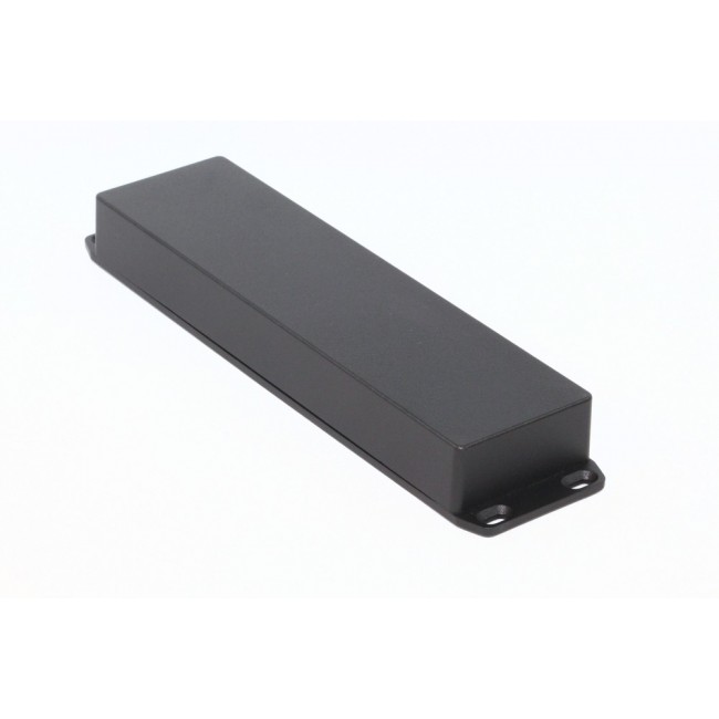 Aluminum die cast enclosure, (L x W x H) 254 x 70 x 35 mm, black (RAL 9005), IP54, 1590BX2FLBK