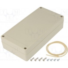 RP1165, Box ABS Gray Cover Included 6.540" L x 3.410" W (166.12mm x 86.61mm) X 1.570" (39.88mm)