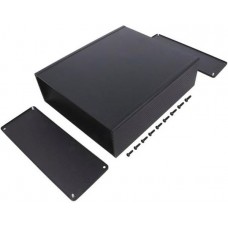 1457U2201BK, Box Aluminum Black End Panel(s) 8.661" L x 7.343" W (219.99mm x 186.51mm) X 2.657" (67.49mm)