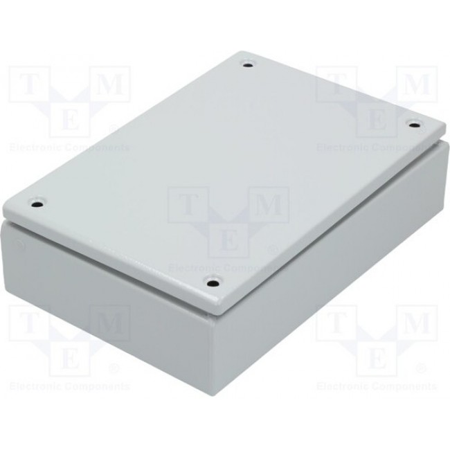 Steel enclosure, (L x W x H) 200 x 300 x 80 mm, light gray (RAL 7035), IP66, NSYSBM20308