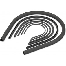 38401404, Shielding Strip of Nickel-plated Graphite, Silicone 1m x 1.8mm x 1.8mm