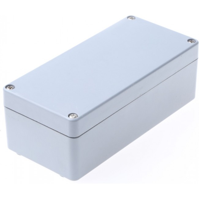 P 081606 ENCLOSURE, Euronord II Series Grey Polyester Enclosure, IP66, IP67, Grey Lid, 160 x 75 x 55mm