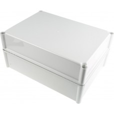 PC 3828 18 G ENCLOSURE, SOLID PC Series Grey Polycarbonate Enclosure, IP67, Grey Lid, 378 x 278 x 180mm