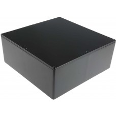 Black Die Cast Aluminium Enclosure, IP66, Black Lid, 250 x 250 x 100mm