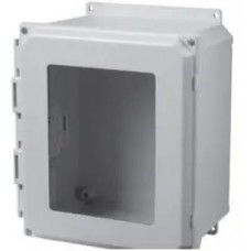 PJU201610LWF, Electrical Enclosures N4X Window Door Snap Latch w/flange - 20 x 16 x 10 - Fiberglass