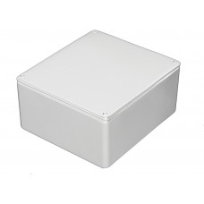 White Die Cast Aluminium Enclosure, IP54, White Lid, 121 x 95 x 61mm